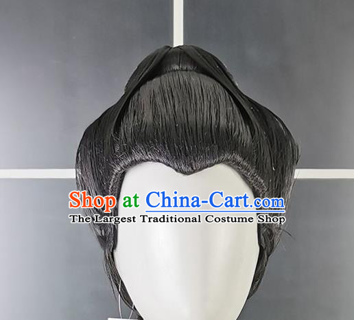 China Traditional Tang Dynasty Court Woman Hair Accessories Cosplay Imperial Consort Wigs Headwear Ancient Palace Beauty Hairpieces