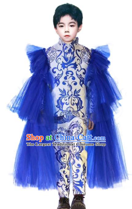 Top Catwalks Prince Fashion Boys Stage Show Western Suits Compere Garment Costumes Children Performance Clothing