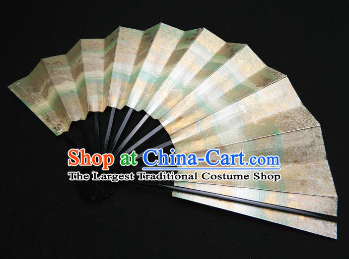 Japan Classical Dance Folding Fan Traditional Fan Handmade Bamboo Craft Fans Geisha Performance Accordion