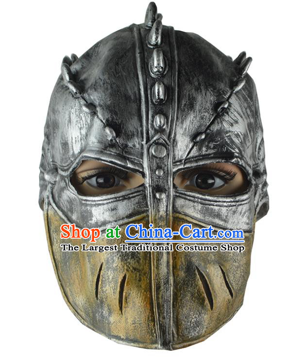 Top Cosplay Sparta Hero Face Mask Masquerade Party Prop Helmet Stage Show Mask Halloween Fancy Ball Warrior Hair Accessories