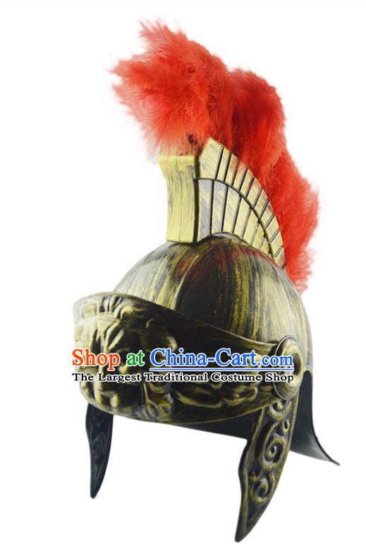 Professional Halloween Cosplay Warrior Hat Sparta General Hair Accessories Rome Hero Headwear Fancy Ball Helmet Headdress