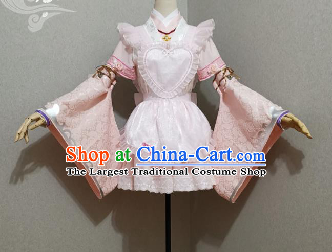 Top Magic Princess Clothing Cosplay Maidservant Dress Halloween Fancy Ball Garment Costume