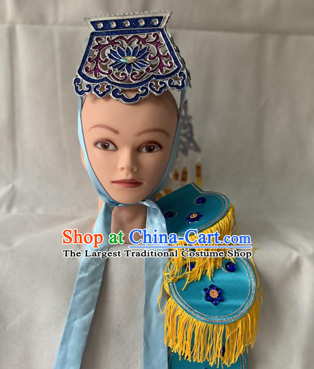 Chinese Traditional Opera Taoist Nun Headdress Beijing Opera Buddhist Woman Lotus Crown Peking Opera Female Hair Accessories