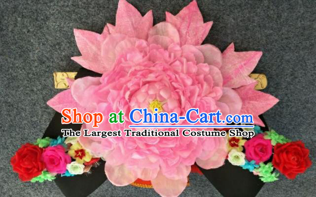 Chinese Peking Opera Empress Hair Crown Traditional Opera Princess Great Wing Headdress Beijing Opera Diva Hair Accessories