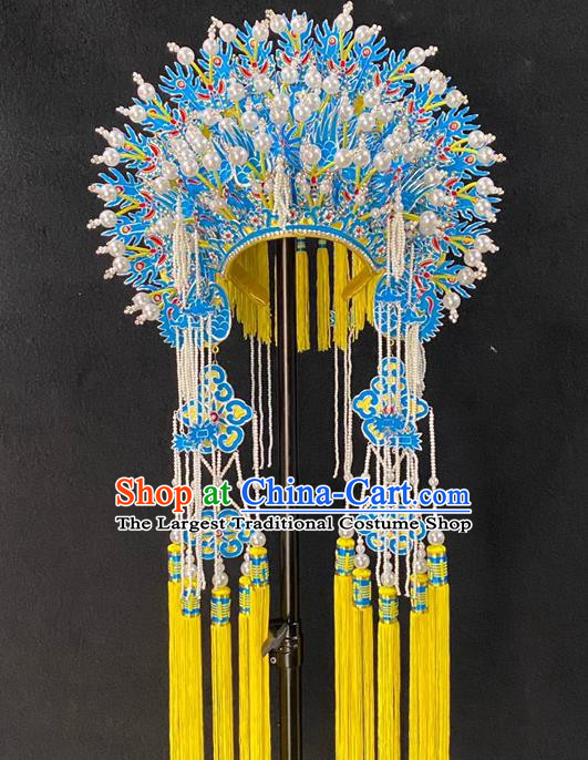 Chinese Peking Opera Empress Phoenix Coronet Traditional Opera Imperial Concubine Headdress Beijing Opera Hua Tan Hair Accessories