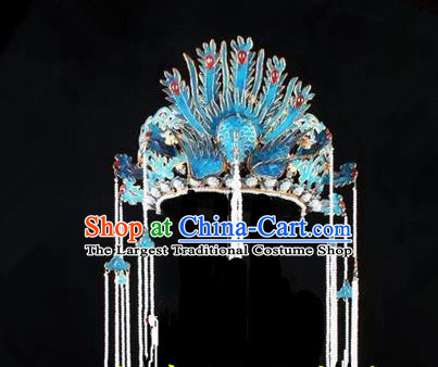 Chinese Beijing Opera Elderly Woman Hair Accessories Peking Opera Queen Mother Phoenix Coronet Traditional Opera Dowager Empress Headdress