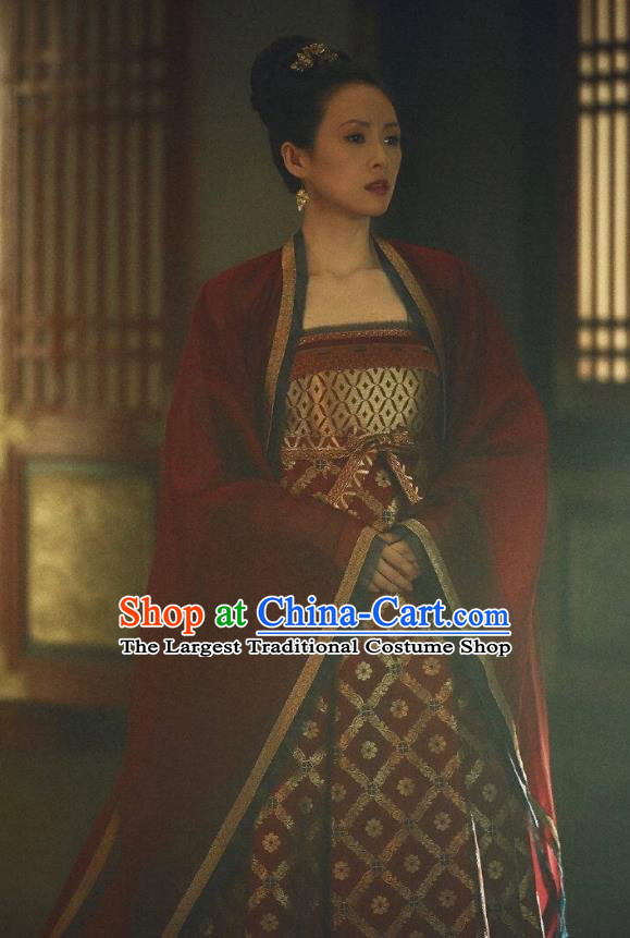 China Drama The Rebel Princess Replica Costumes Southern and Northern Dynasties Clothing Ancient Royal Rani Zhang Ziyi Hanfu Dress Garments