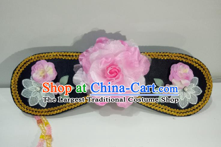 China TV Series My Fair Princess Qing Er Headpiece Ancient Infanta Hair Accessories Traditional Qing Dynasty Headdress