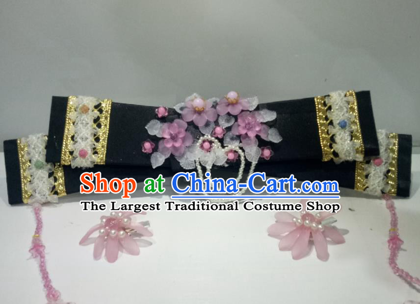 China Ancient Court Lady Hair Accessories Traditional Qing Dynasty Headdress TV Series My Fair Princess Xia Ziwei Headpiece