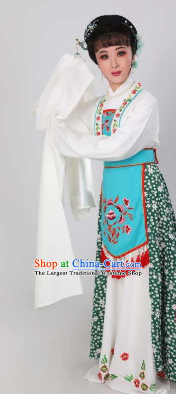 China Peking Opera Hua Tan Garment Costumes Ancient Country Woman Clothing Huangmei Opera Diva Dress