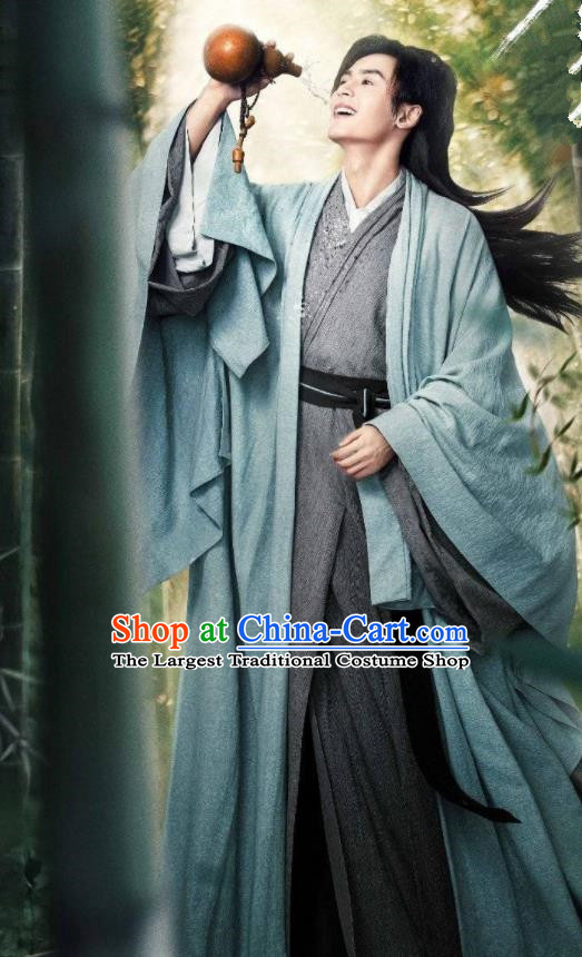 Chinese Wu Xia Series Word Of Honor Zhou Zi Shu Apparels Ancient Young Hero Garment Costumes Traditional Swordsman Clothing