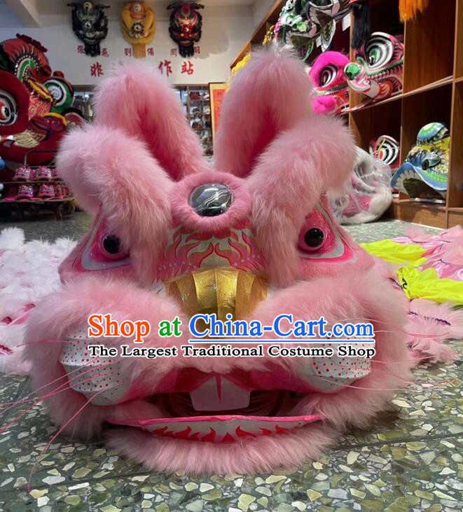 Top Chinese New Year Grand Opening and Happy Celebration Pink Rabbit Dance Costumes Dancing Lion Complete Set