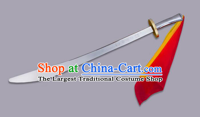 Chinese Stainless Steel Blade Wushu Competition Flexible Blade Handmade Tai Chi Broadsword