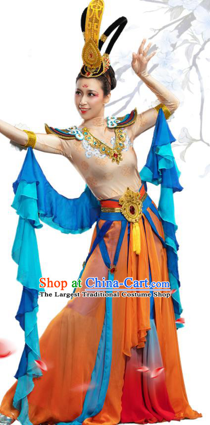 Chinese Classical Dance Dress Dunhuang Flying Apsaras Garment Costumes Ancient Goddess Clothing