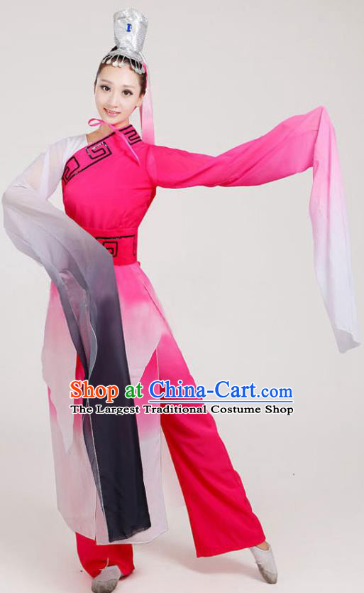 China Classical Dance Clothing Water Sleeve Mengenta Dance Costume Umbrella Dance Dress Outfits