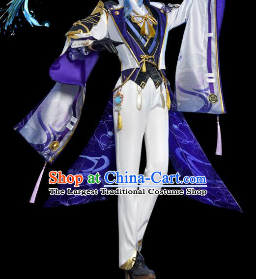 Top Cos Shogunate Young Lord Outfits Genshin Impact Cosplay Costumes Kamisato Ayato Garments