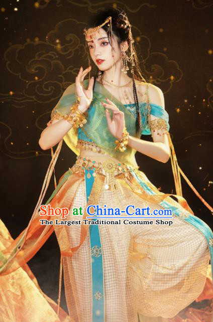 Chinese Ancient Dance Dress Ethnic Princess Costumes Traditional Hanfu Clothing