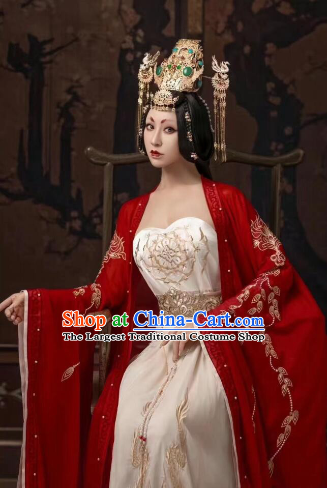 Chinese Ancient Imperial Concubine Clothing Tang Dynasty Royal Empress Garment Costumes