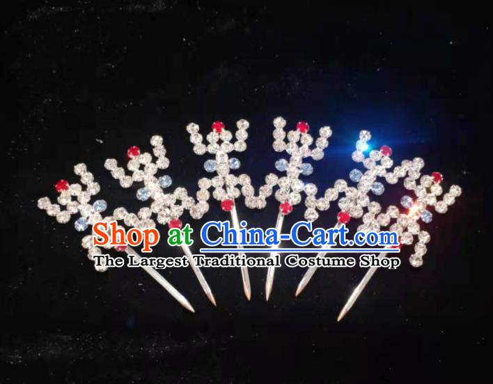 Chinese Peking Opera Hua Tan Hair Jewelries Beijing Opera Diva Headpieces Ancient Princess Hair Pins