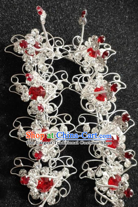 Chinese Ancient Princess Butterfly Headpiece Traditional Beijing Opera Hua Tan Hairpin Peking Opera Hair Jewelry