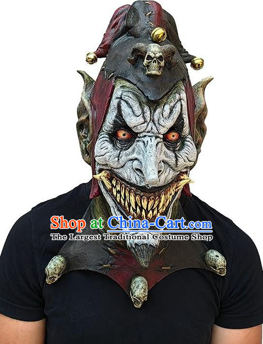 Top Cosplay Demon Prop Halloween Horror Mask Fancy Ball Clown Headwear