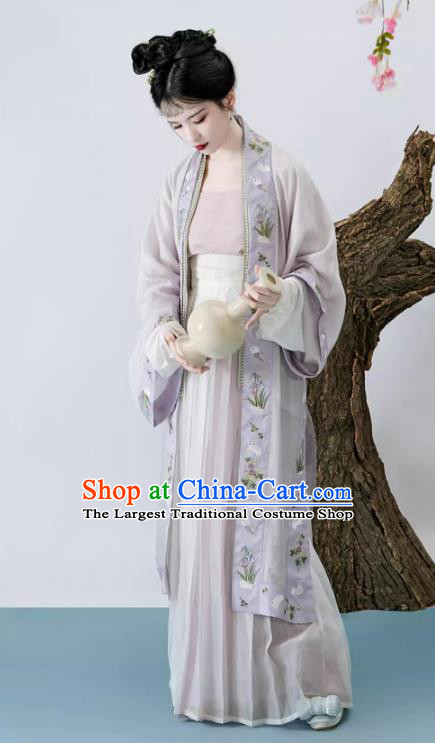 China Ancient Young Woman Costumes Song Dynasty Princess Clothing Traditional Hanfu Dresses