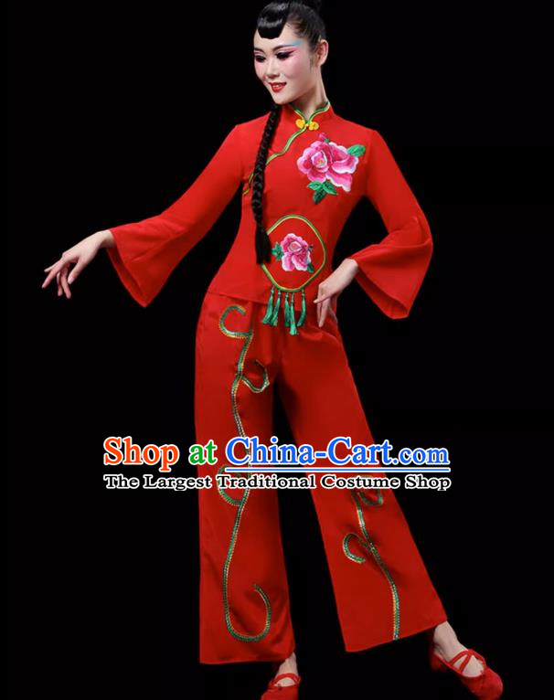 Ethnic Dance Costumes For Middle Aged And Elderly Women Fan Dance Performance Costumes Yangko Costumes Square Dance Suits