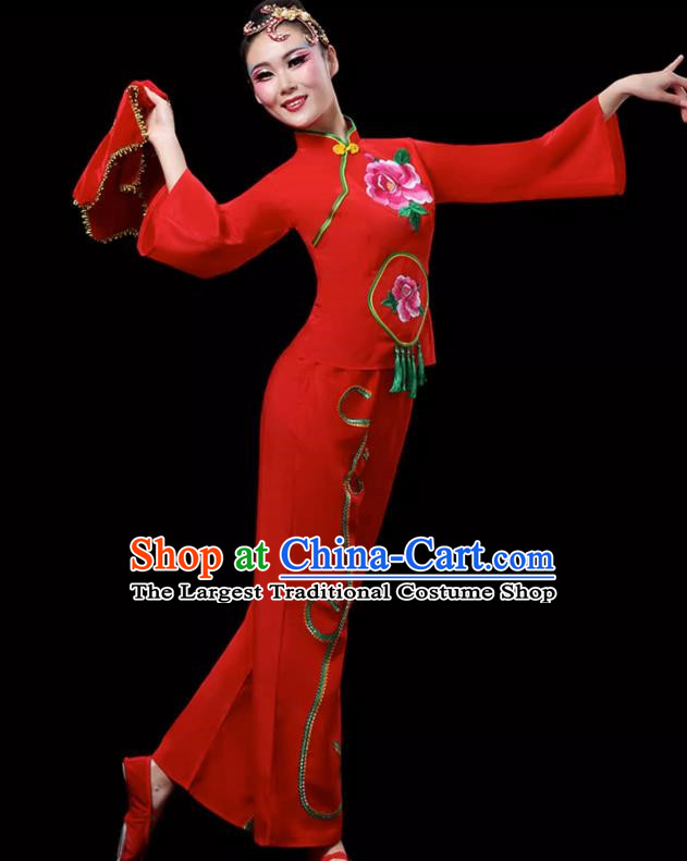 Ethnic Dance Costumes For Middle Aged And Elderly Women Fan Dance Performance Costumes Yangko Costumes Square Dance Suits