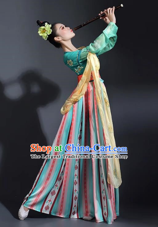 Classical Dance Costumes For Women Elegant Fantasy Chang An Dance Costumes Han And Tang Dance National Styles Dunhuang Dance Tao Li Cup Costumes