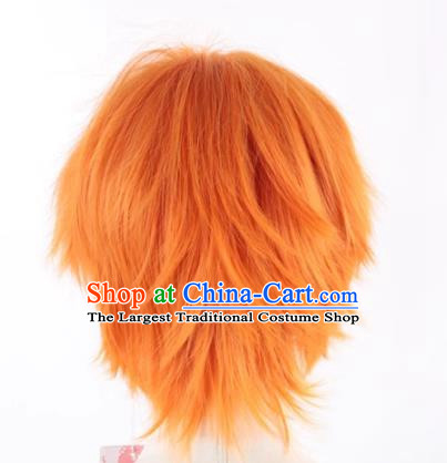 Volleyball Boy Hinata Xiangyang Cos Wig Hair Craftsmanship Sky High Reverse Curl Animation Male Short Hair