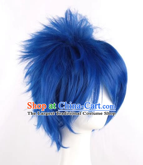 Big Brother Kaito Hajime Sapphire Blue Sky High Reversed Cosplay Anime Wig