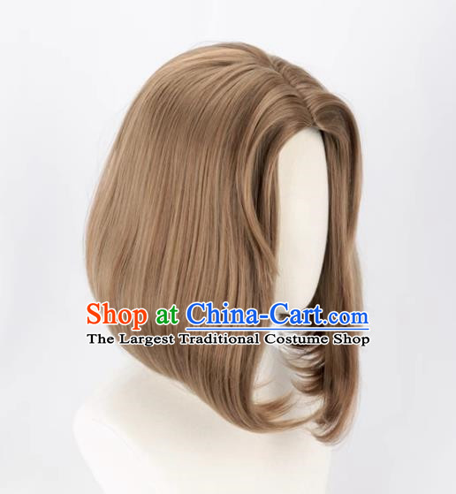 The Fifth Identity Supervisor Madam Red Skin Blood Banquet Mixed Brown Animation Cosplay Wig