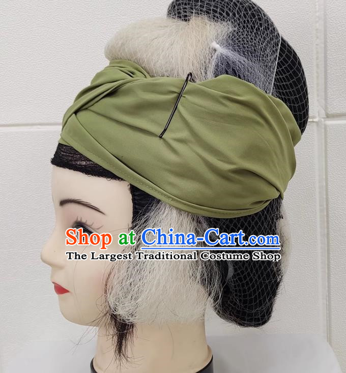 Drama Lao Dan Headgear Costumes Yue Opera Huangmei Opera Costumes Fujian Opera Gezi Opera Kudan Tsing Yi Headgear