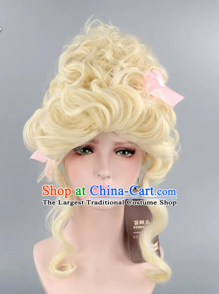 Milk Platinum French Aristocratic Queen Queen Queen Marietta Palace Wig