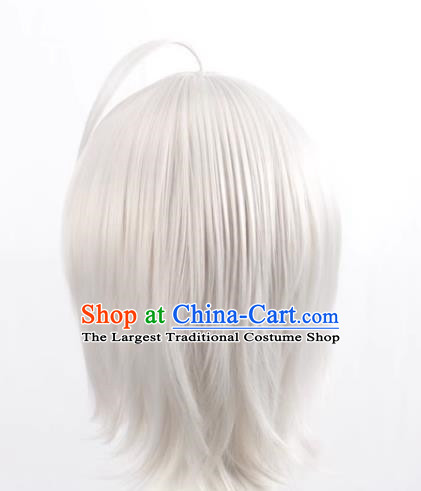 Fate Grand Orde Fgo Joan Of Arc Short Hair Silver White Cos Wig