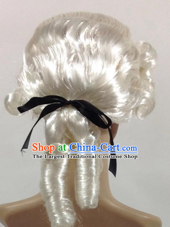 Stage Performance Performance Palace Wig Judge Lawyer Headgear Wig Men And Women Adults And Children Performance Props Wig