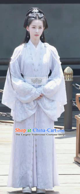 China Ancient Royal Princess Replica Costumes TV Series Mysterious Lotus Casebook Swordswoman Qiao Wanwan Dress