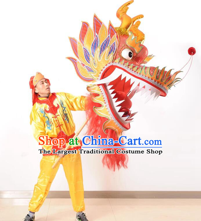 Top Handmade Dragon Head China New Year Dragon Dance Prop Giant Dragon Head