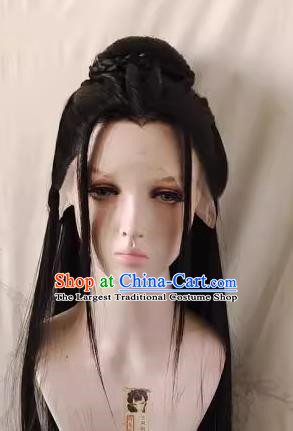 Ancient Costume Wig TV Series Jiang Yan Senior Sister Li Wig Hand Hook Front Lace