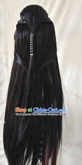 Ancient Costume Wig TV Series Jiang Yan Senior Sister Li Wig Hand Hook Front Lace