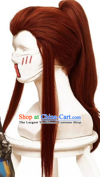 Overwatch Brigitte COS Wig