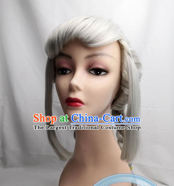 Silver Gray Apex Cos Hero Loba Anime COS Wig