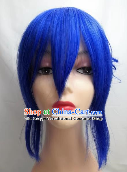 COSPLAY Wig Gemini Princess COS Lianyin Blue Roman Curly Wig Custom Made