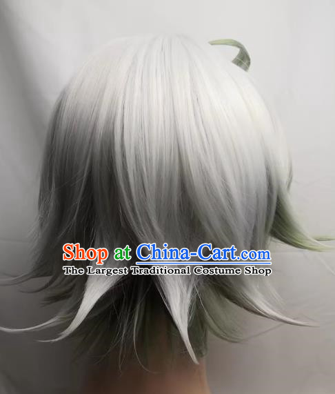 Plushuka COS Comes From The Abyss Two Color Highlight Turned Up Short Cosplay Wig