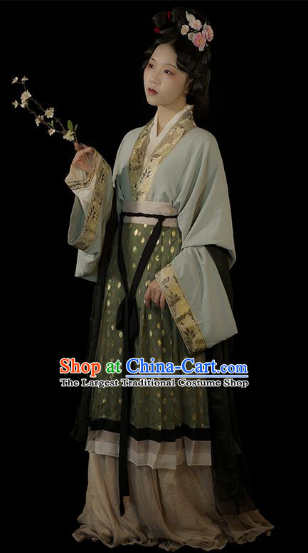 Chinese Song Dynasty Imperial Consort Clothing Ancient Court Woman Garment Costumes Traditional Hanfu Dresses Complete Set