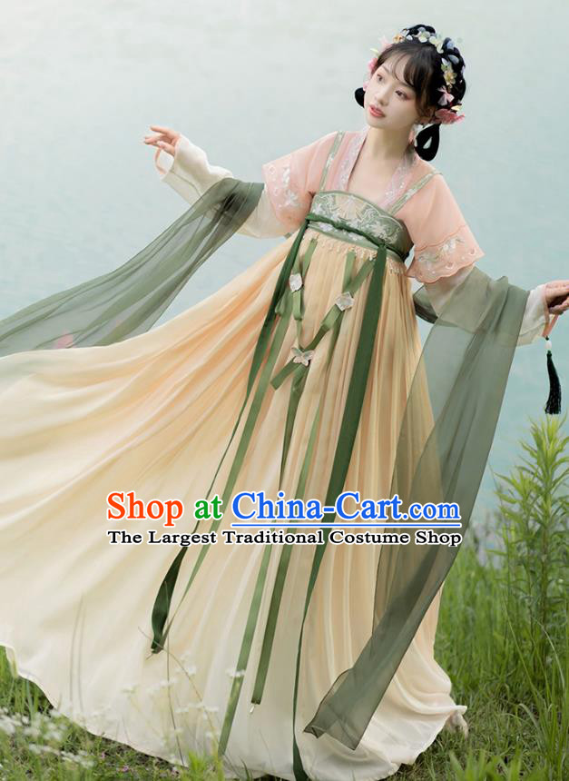 China Tang Dynasty Princess Dresses Ancient Noble Lady Garment Costumes Hanfu Clothing