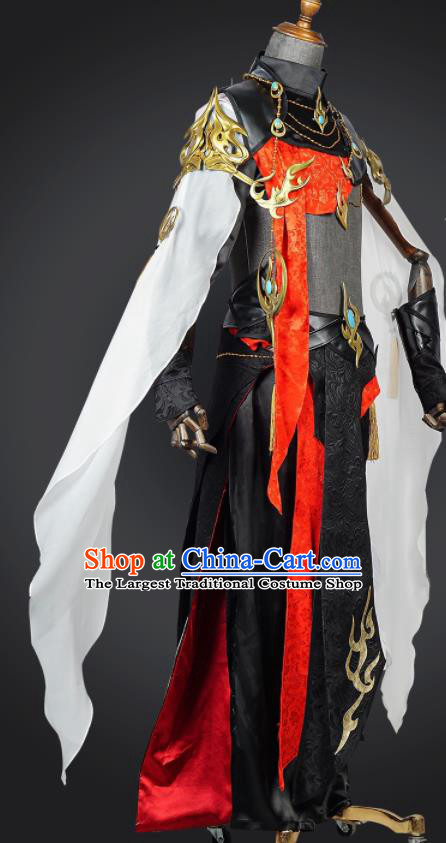 Jian Xia Qing Yuan NPC Clothing Ancient Blade Male Costumes Cosplay Swordsman Clothes