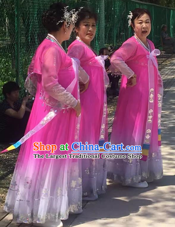 Korean Ethnic Group Dance Dress Stage Performance Clothing