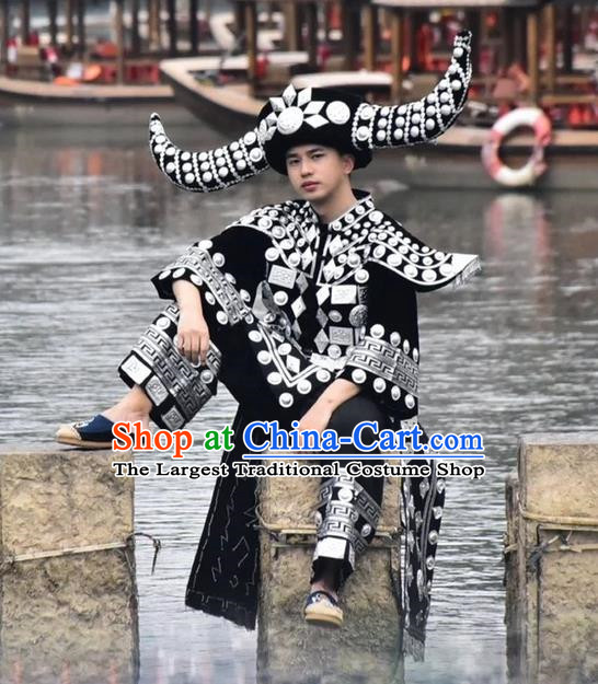 Miao Costumes Ethnic Minority Costumes Tourist Attractions Photo Boutique Male Miao King Suit