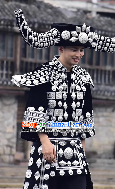 Miao Costumes Ethnic Minority Costumes Tourist Attractions Photo Boutique Male Miao King Suit